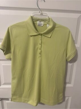 Ladies Izod CoolFX  Lime Polo golf Shirt